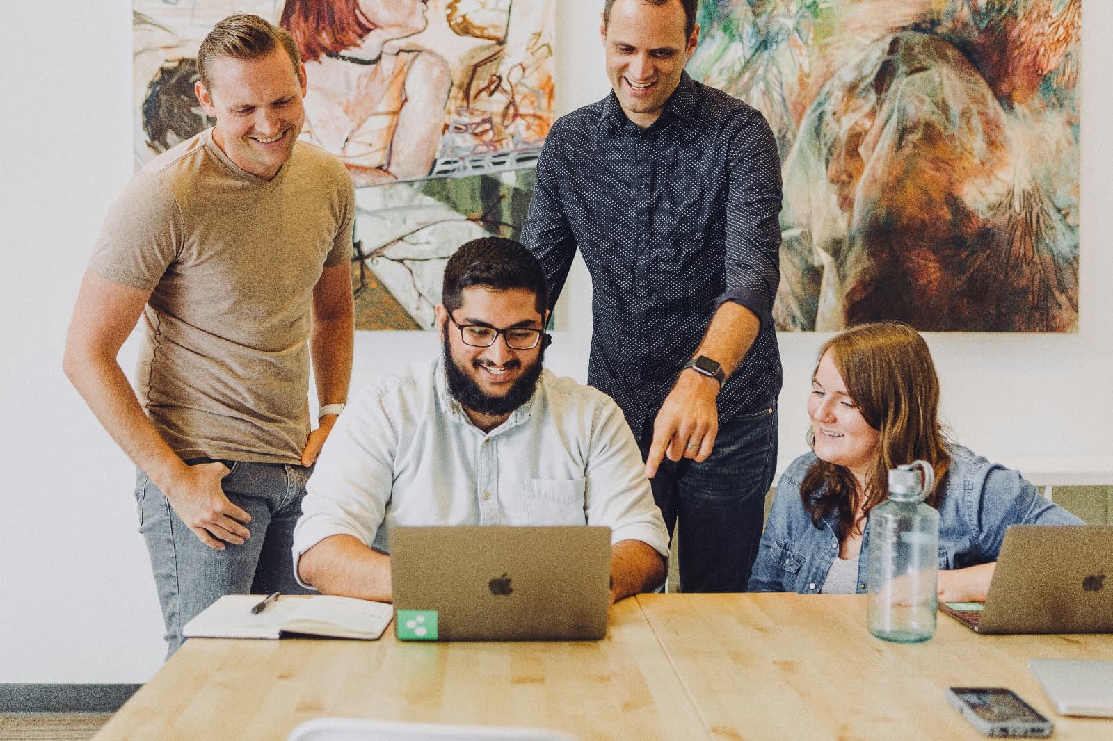 Team working on a project
